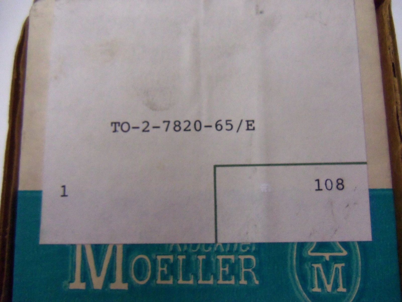 KLOCKNER MOELLER TO-2-7820-65/E *NEW IN BOX*