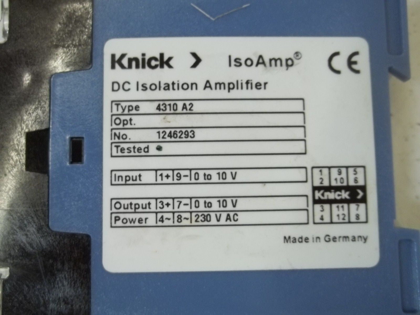 KNICK 4310A2 DC ISOLATION AMPLIFIER *NEW IN BOX*
