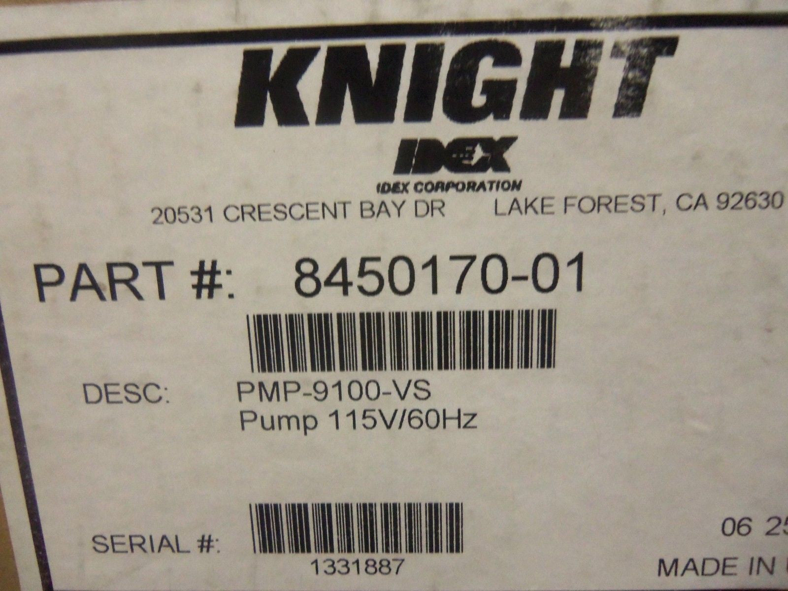 KNIGHT 8450170-01 *USED*
