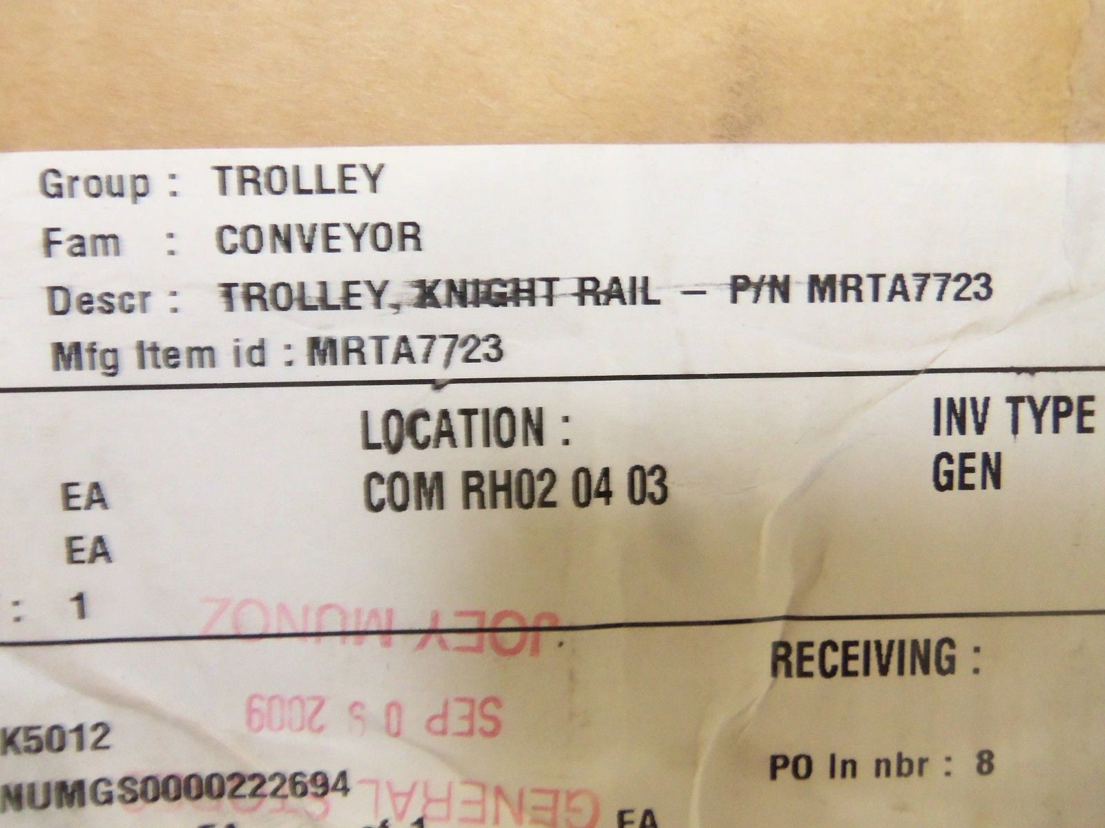 KNIGHT GLOBAL MRTA7723 TROLLEY *NEW IN BOX*