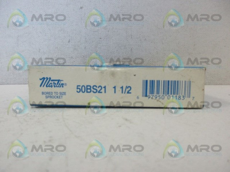 MARTIN 50BS21 BORED TO SIZE SPROCKET 1 1/2 *NEW IN BOX*
