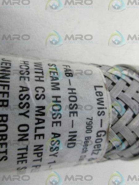 LEWIS-GOETZ FAB-HOSE-IND STEAM HOSE ASSY *NEW NO BOX*