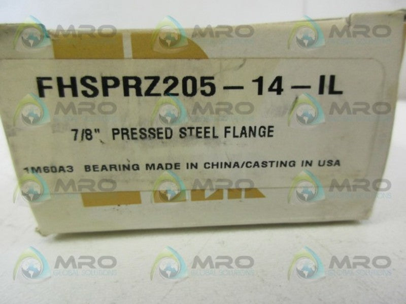PEER MOUNTED FHSPRZ205-14-IL PRESSED STEEL FLANGE *NEW IN BOX*