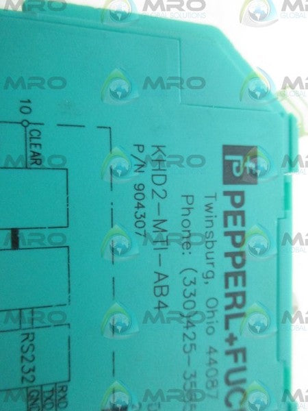 PEPPERL +FUCHS KHD2-MTI-AB4 NODE ADAPTER *NEW NO BOX*