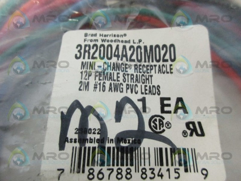 DANIEL WOODHEAD 3R2004A20M020 MINI-CHANGE RECEPTACLE 12P *NEW IN FACTORY BAG*