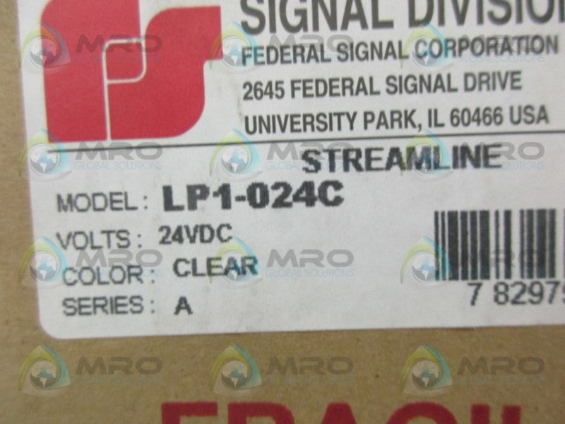 FREDERAL SIGNAL LPZ-024C STREAMLINE *FACTORY SEALED*