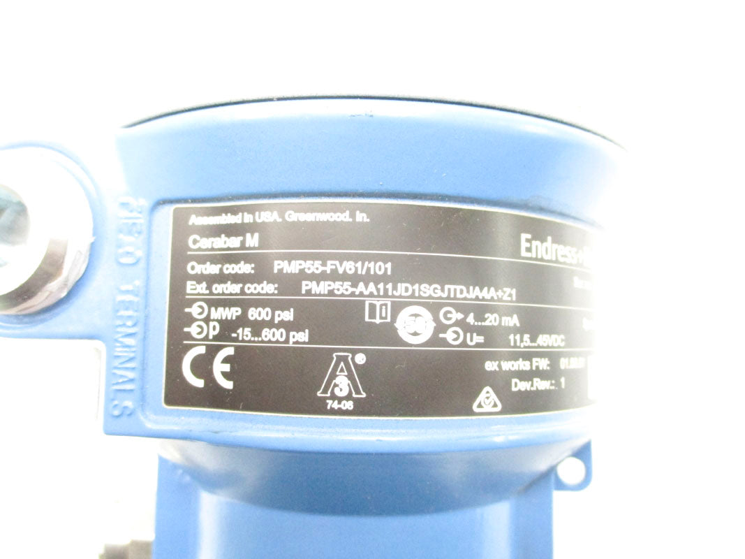 ENDRESS+HAUSER PMP55-AA11JD1SGJTDJA4A+Z1 600PSI 45VDC NSNP