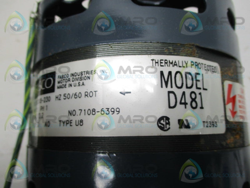 FASCO D481 FAN MOTOR * NEW IN BOX *