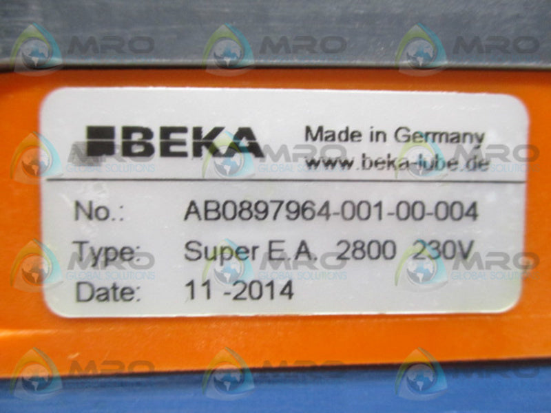 BEKA AB0897964-001-00-004 LUBRICATION UNIT *  NEW NO BOX *