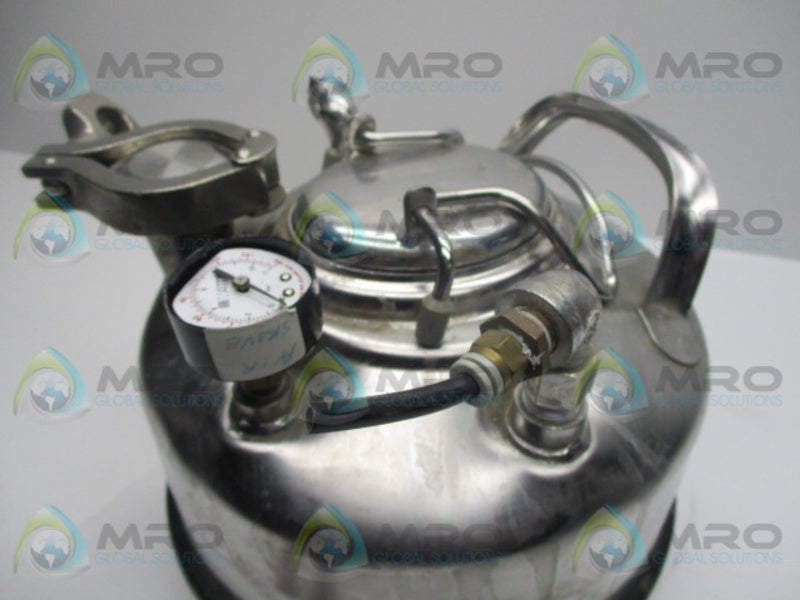 MILLIPORE XX6700P05 DISPENSING PRESSURE VESSEL 5 LITERS * USED *