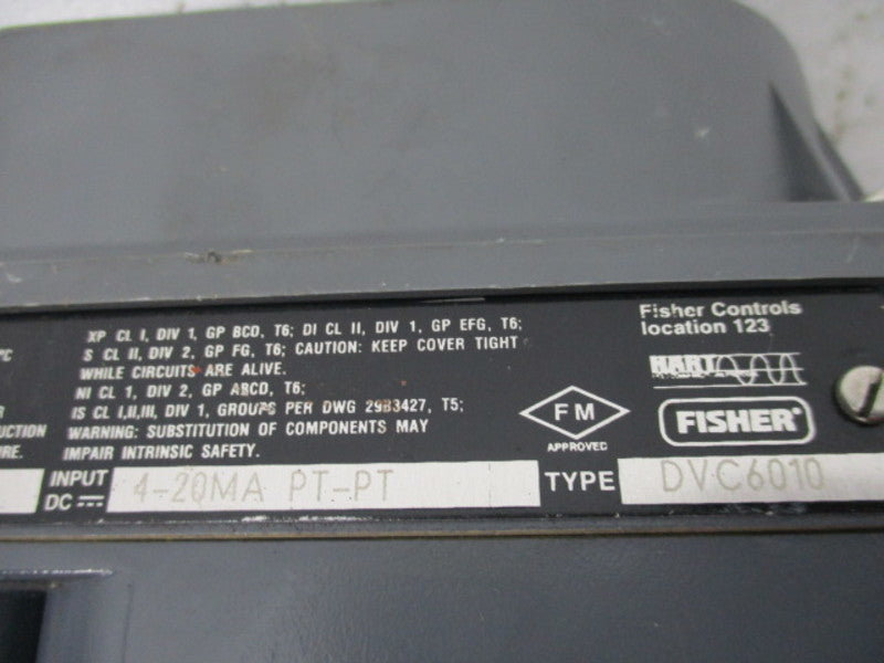 FISHER DVC6010 FIELDVUE VALVE POSITIONER * NEW *