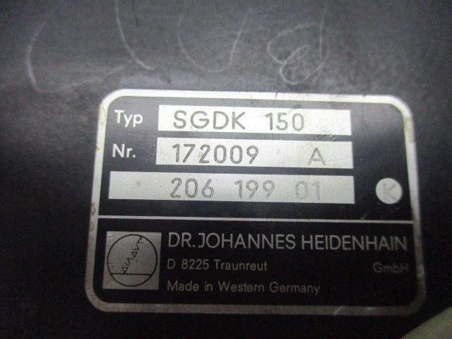 HEIDENHAIN SGDK 150 20619901 CONTROLLER *USED*