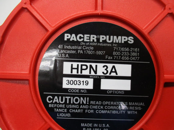 PACER PUMPS  HPN-3A DRUMPUMP * NEW IN BOX *