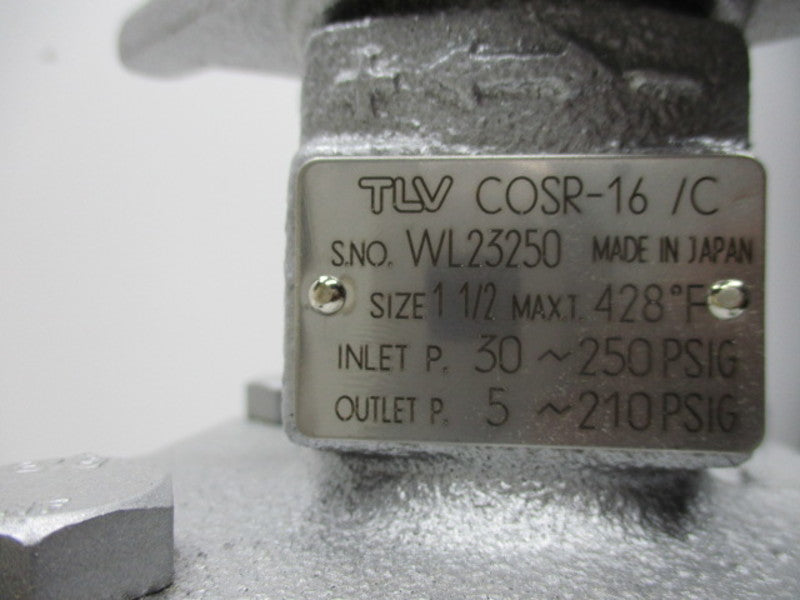 TLV COSR-16/C STEAM PRESSURE REDUCING VALVE SIZE 1-1/2" * NEW IN BOX *