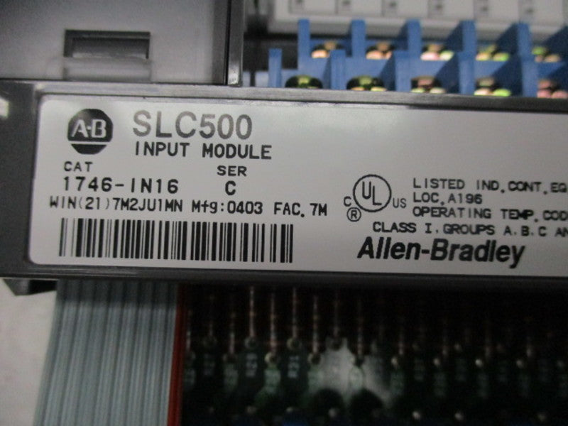 ALLEN BRADLEY SLC500 1746-IN16 SER. C INPUT MODULE * NEW IN BOX *