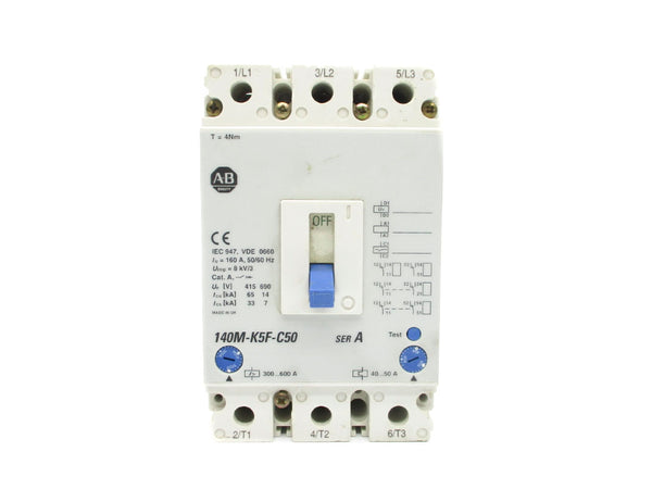ALLEN BRADLEY 140M-K5F-C50 SER. A 50A 690V UNMP