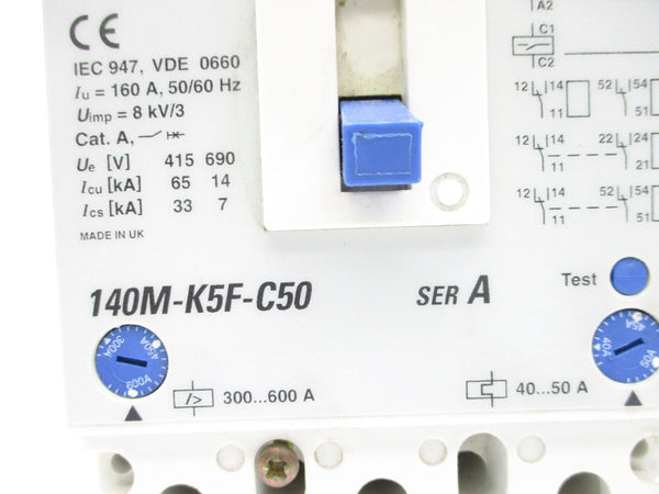 ALLEN BRADLEY 140M-K5F-C50 SER. A 50A 690V UNMP