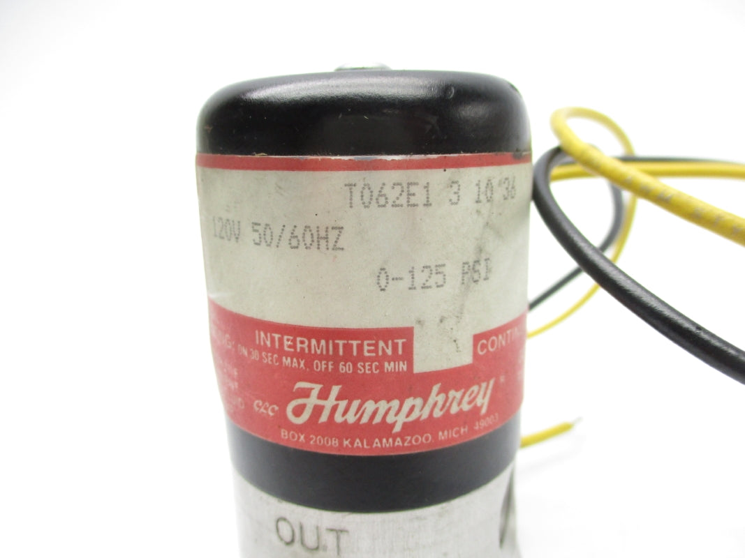 HUMPHREY T062E131036 120V 0-125PSI NSNP