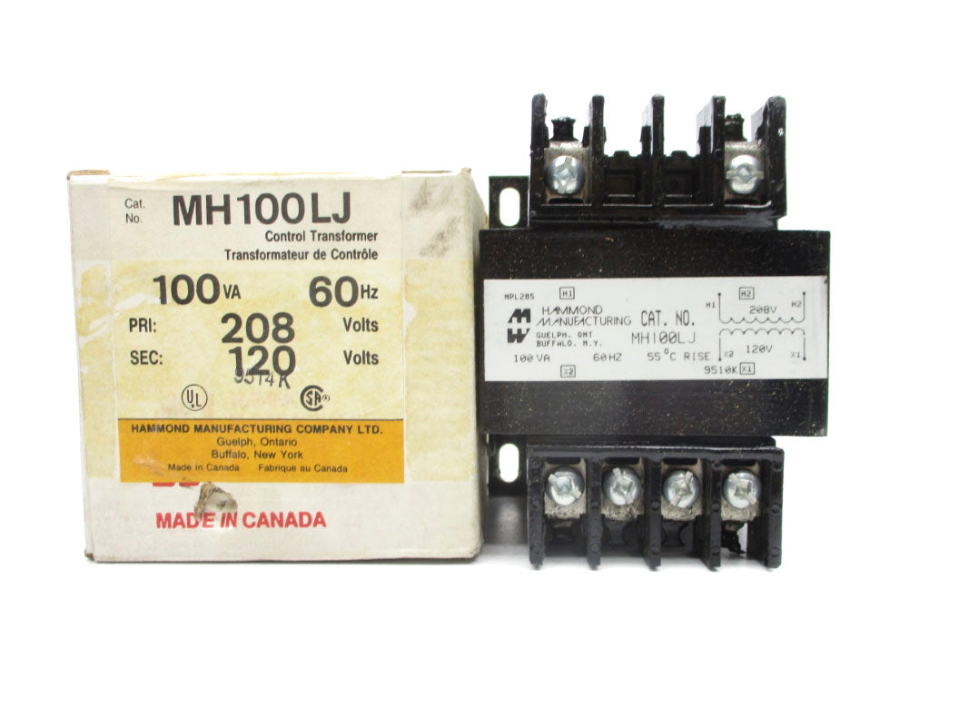 HAMMOND MANUFACTURING MH100LJ 100VA 208V NSMP