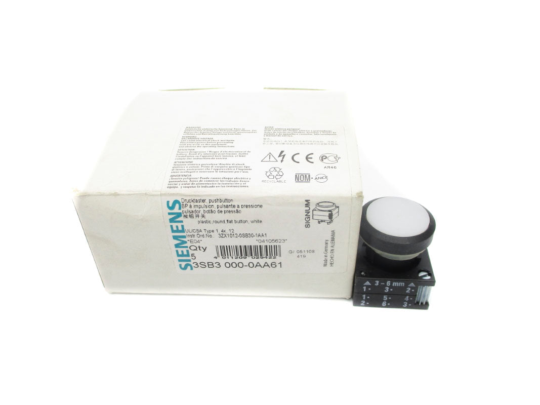 SIEMENS 3SB3000-0AA61 (PKG OF 5) NSMP