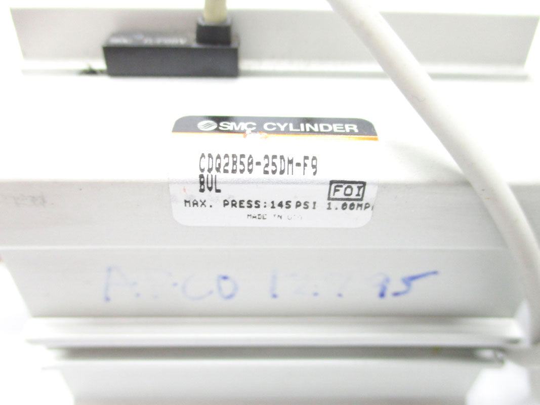 SMC CDQ2B50-25DM-F9BVL 145PSI UNMP