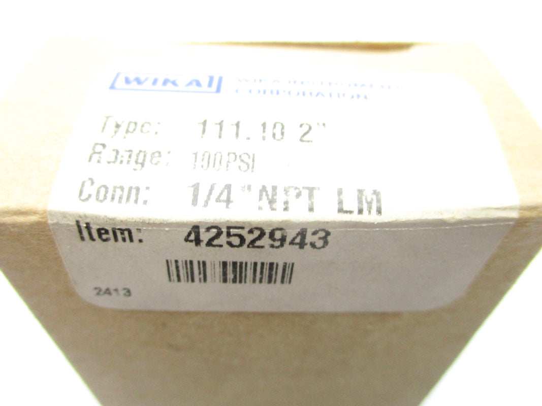 WIKA 4252943 100PSI NSMP