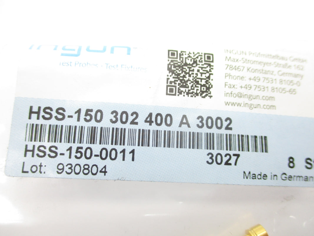 INGUN HSS-150-302-400-A-3002 (PKG OF 8) NSMP