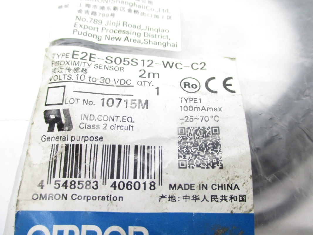 OMRON E2E-S05S12-WC-C2 10-30VDC 2M NSMP