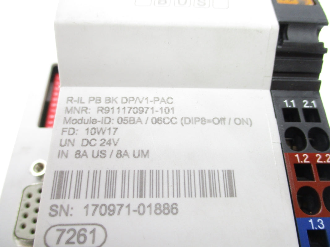 REXROTH R911170971-101 R-ILPBBKDP/V1-PAC 24VDC UNMP