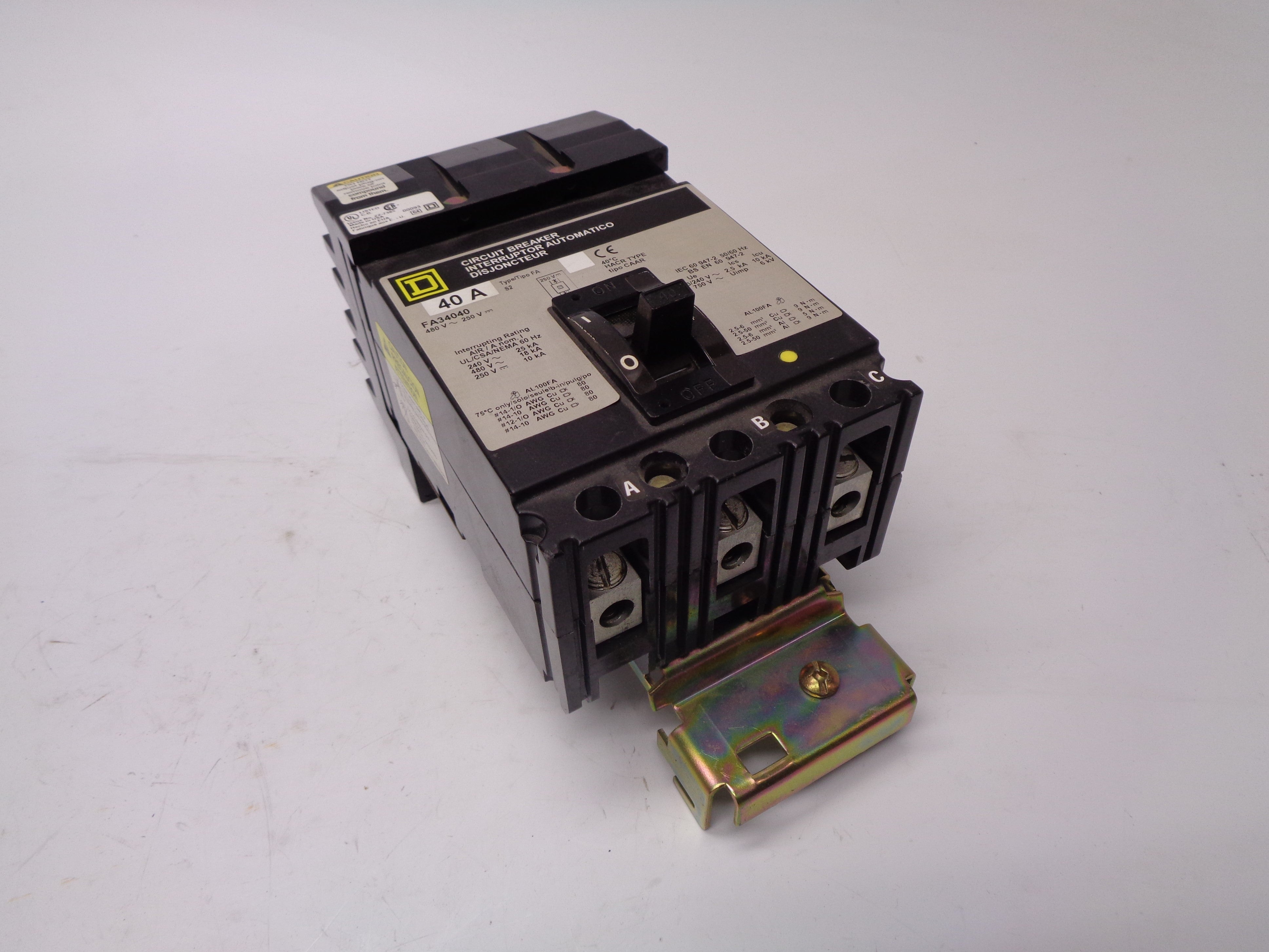 SQUARE D FA34040 40A 480V NSNP
