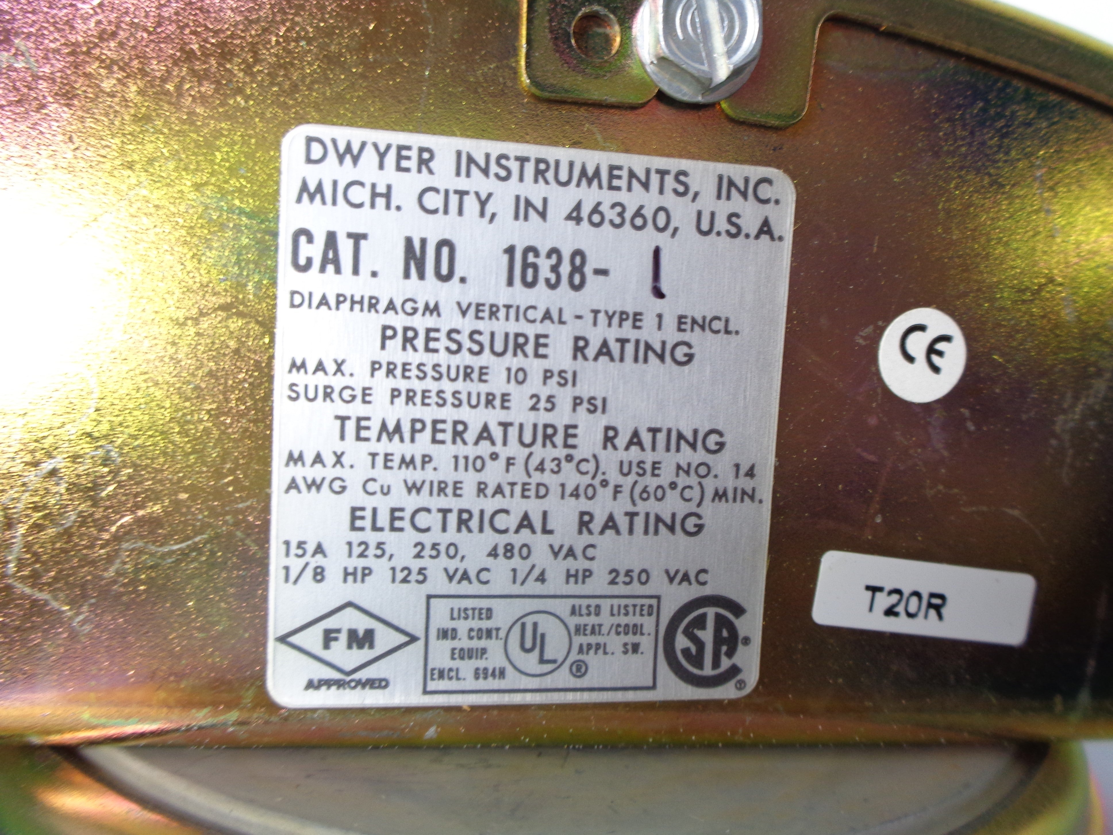 DWYER 1638-1 NSMP