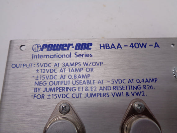 POWER ONE HBAA-40W-A NSNP
