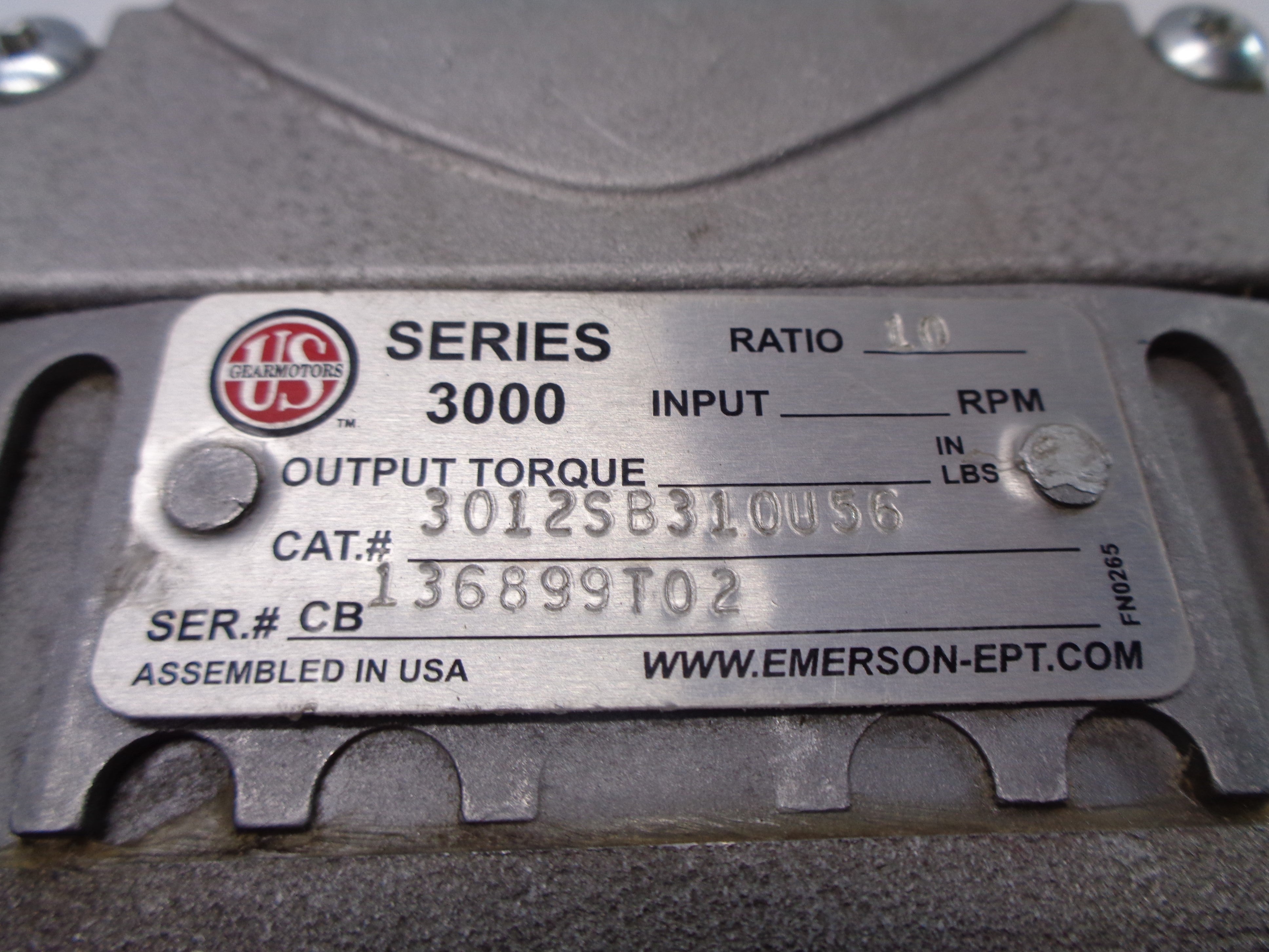 EMERSON 3012SB310U56 UNMP