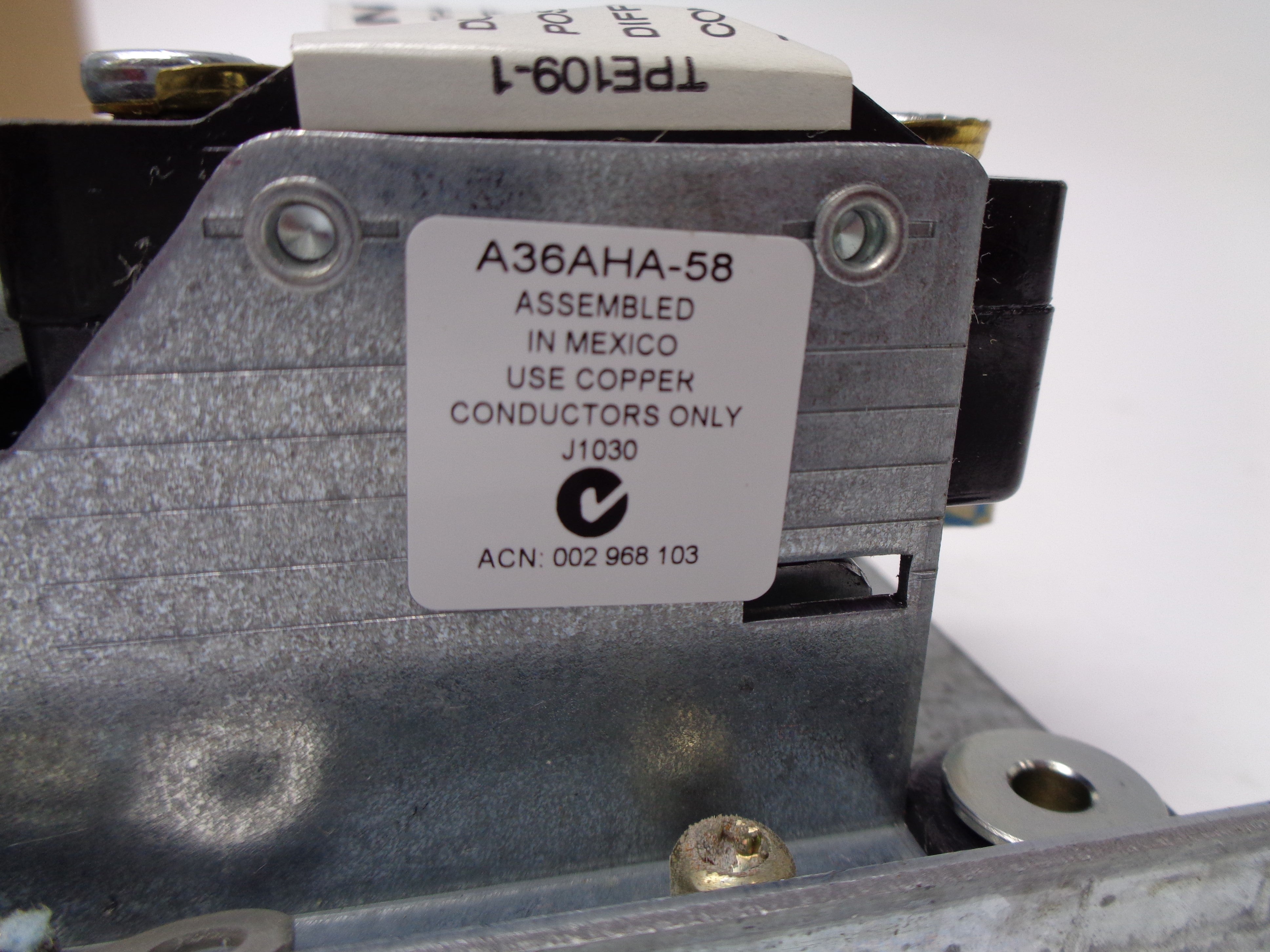 JOHNSON CONTROLS A36AHA-58C NSMP
