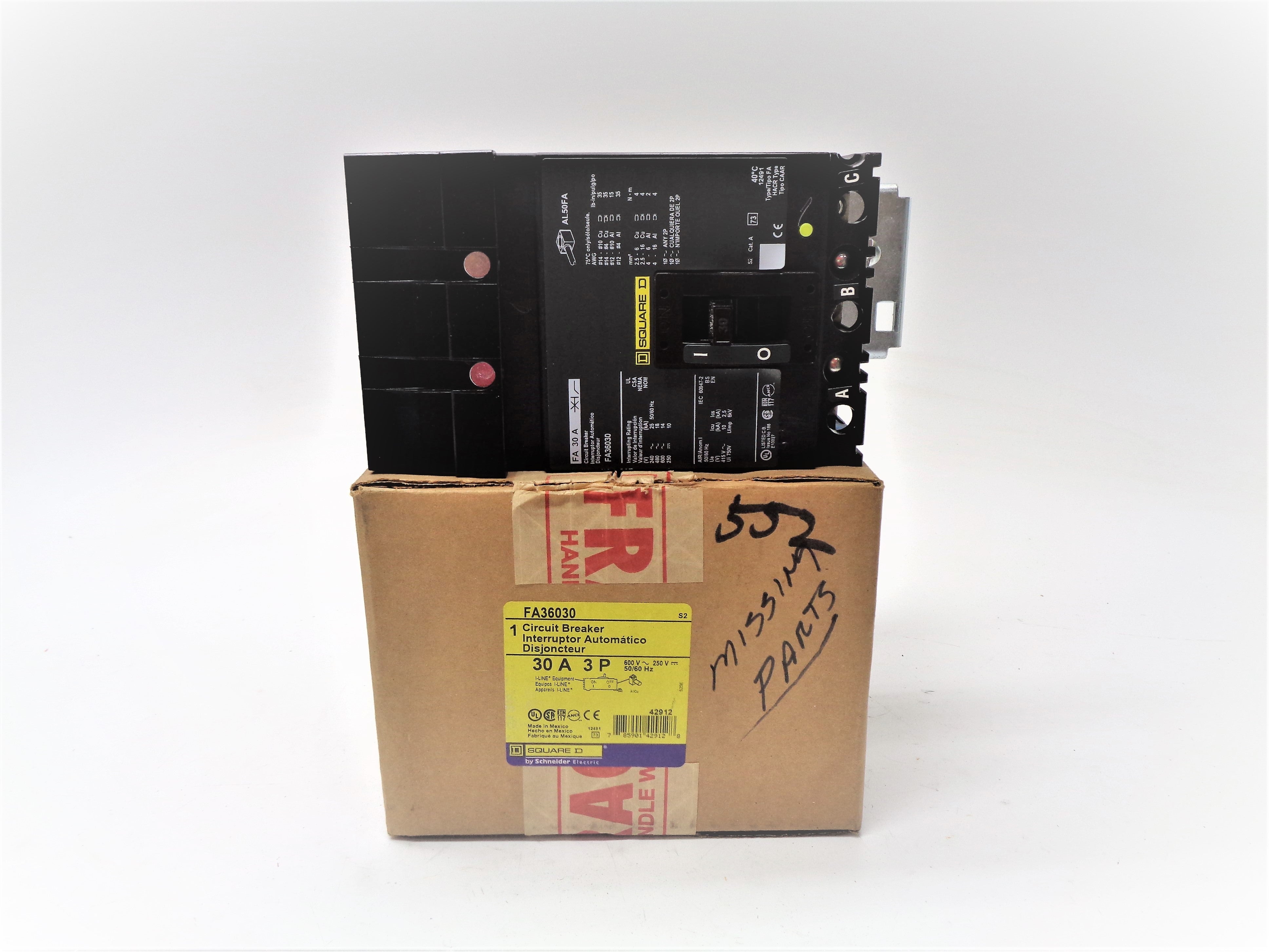 SQUARE D FA36030 30A 250V NSMP