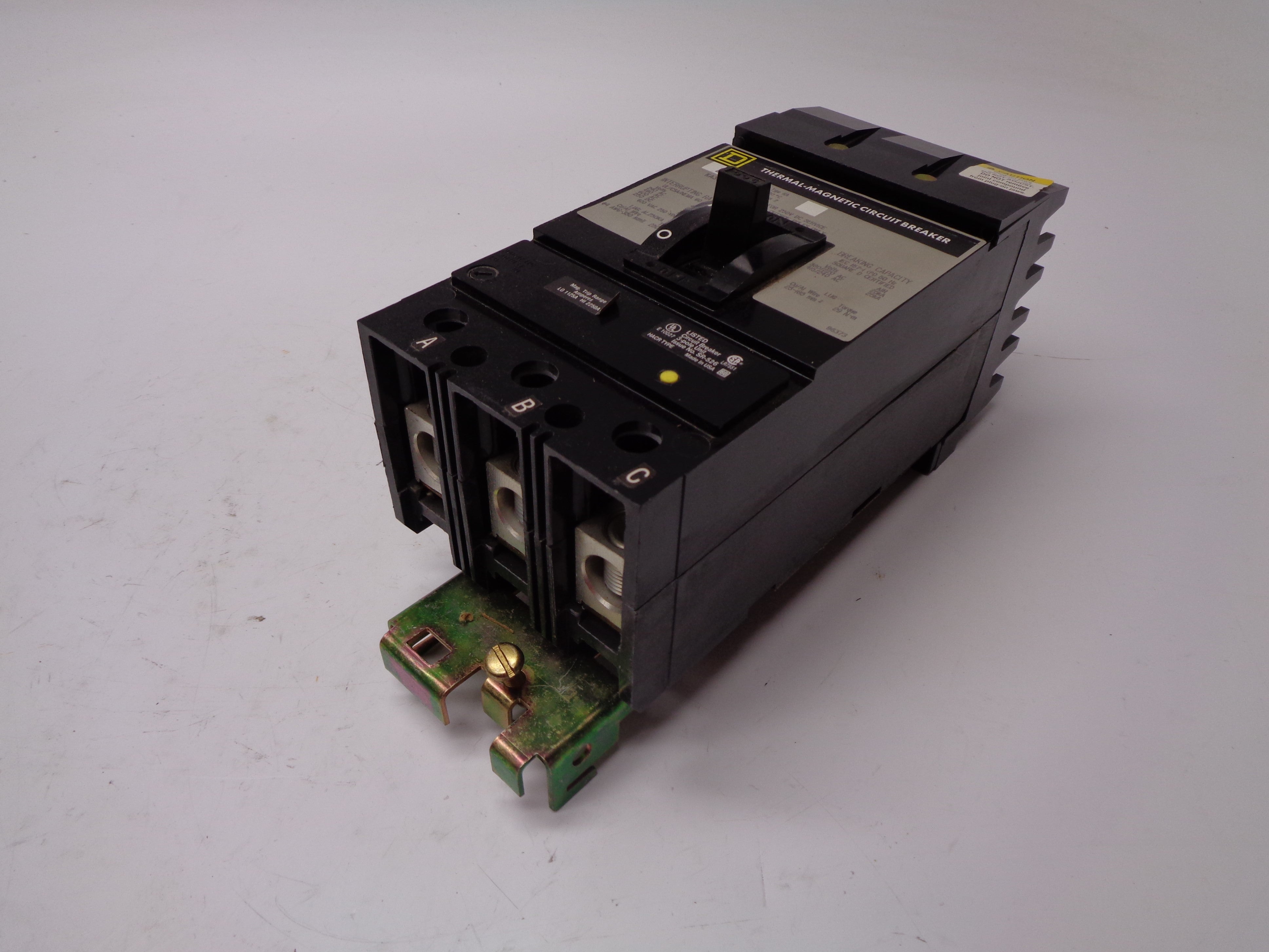 SQUARE D KA36225 225A 240VAC SER. 2 NSMP