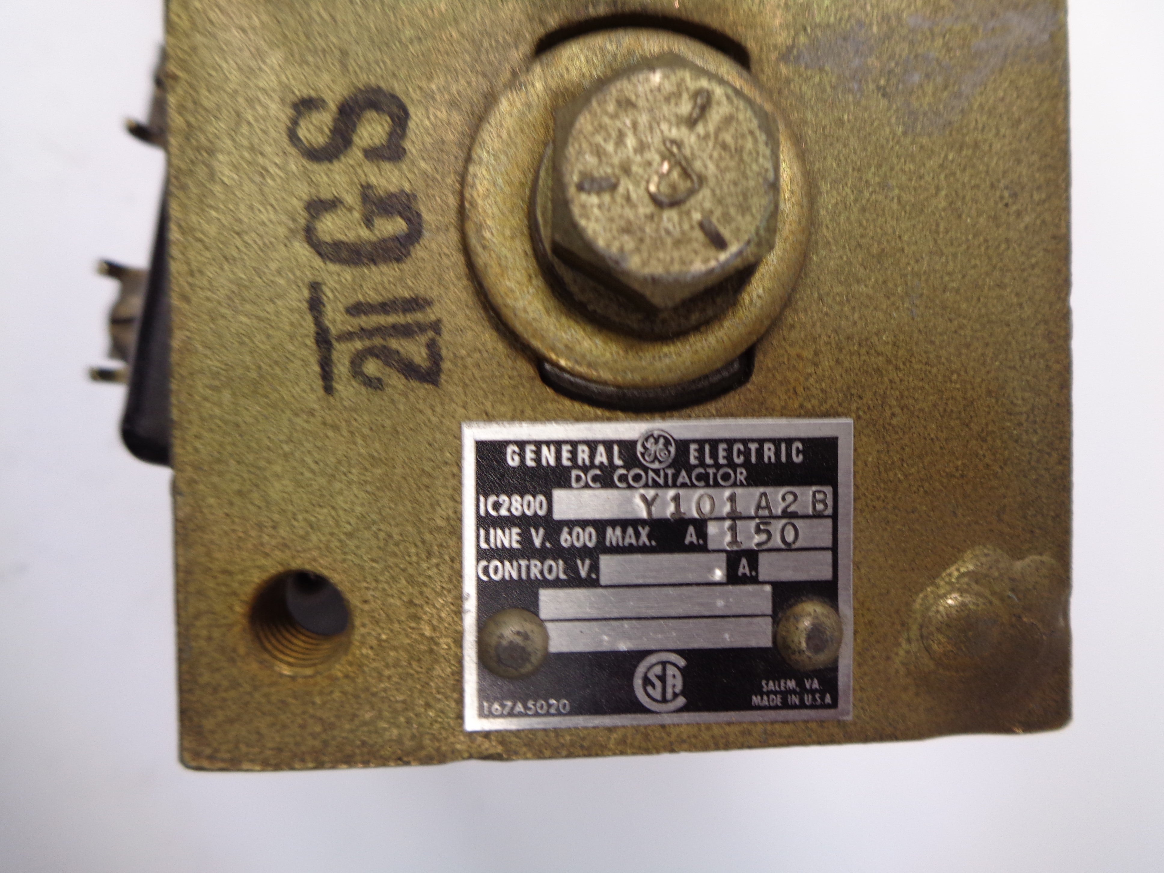 GENERAL ELECTRIC IC2800Y101A2B 600V NSNP