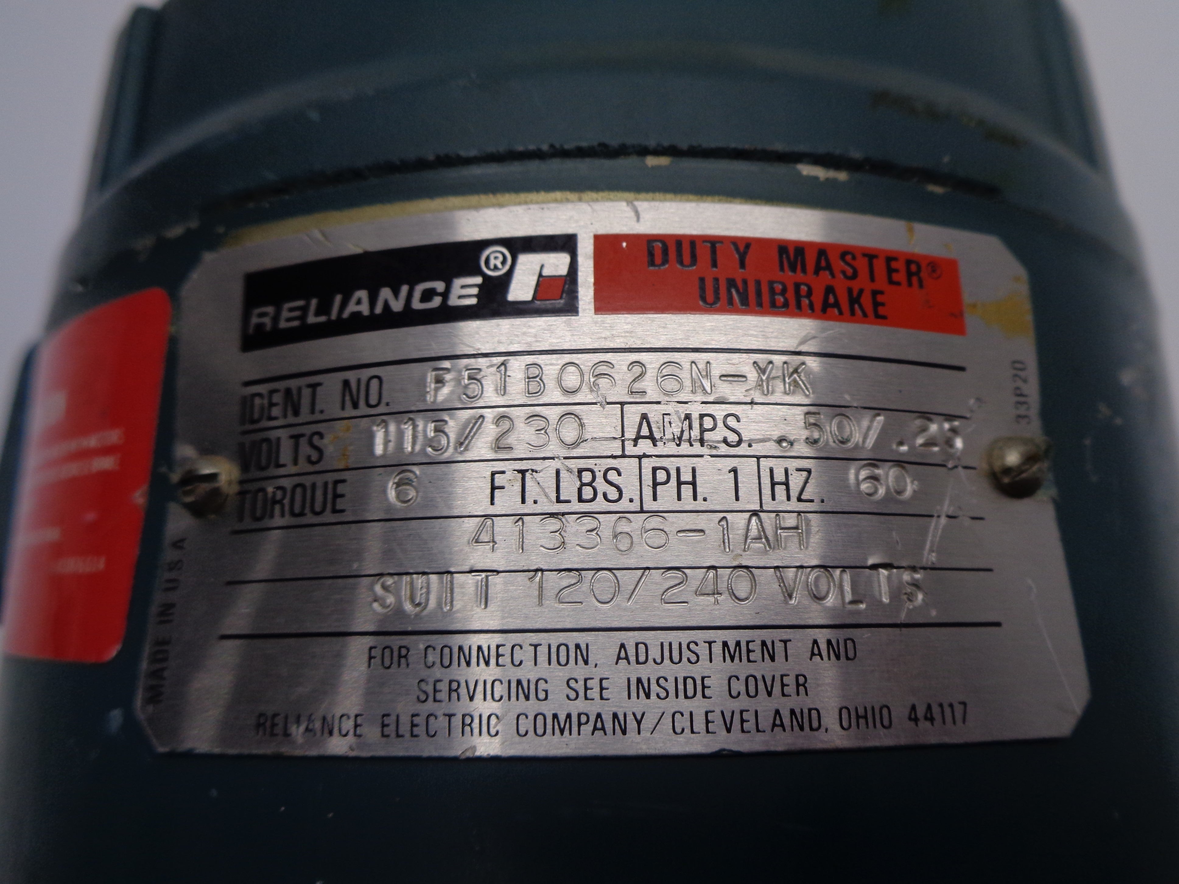 RELIANCE 413366-1AH UNMP