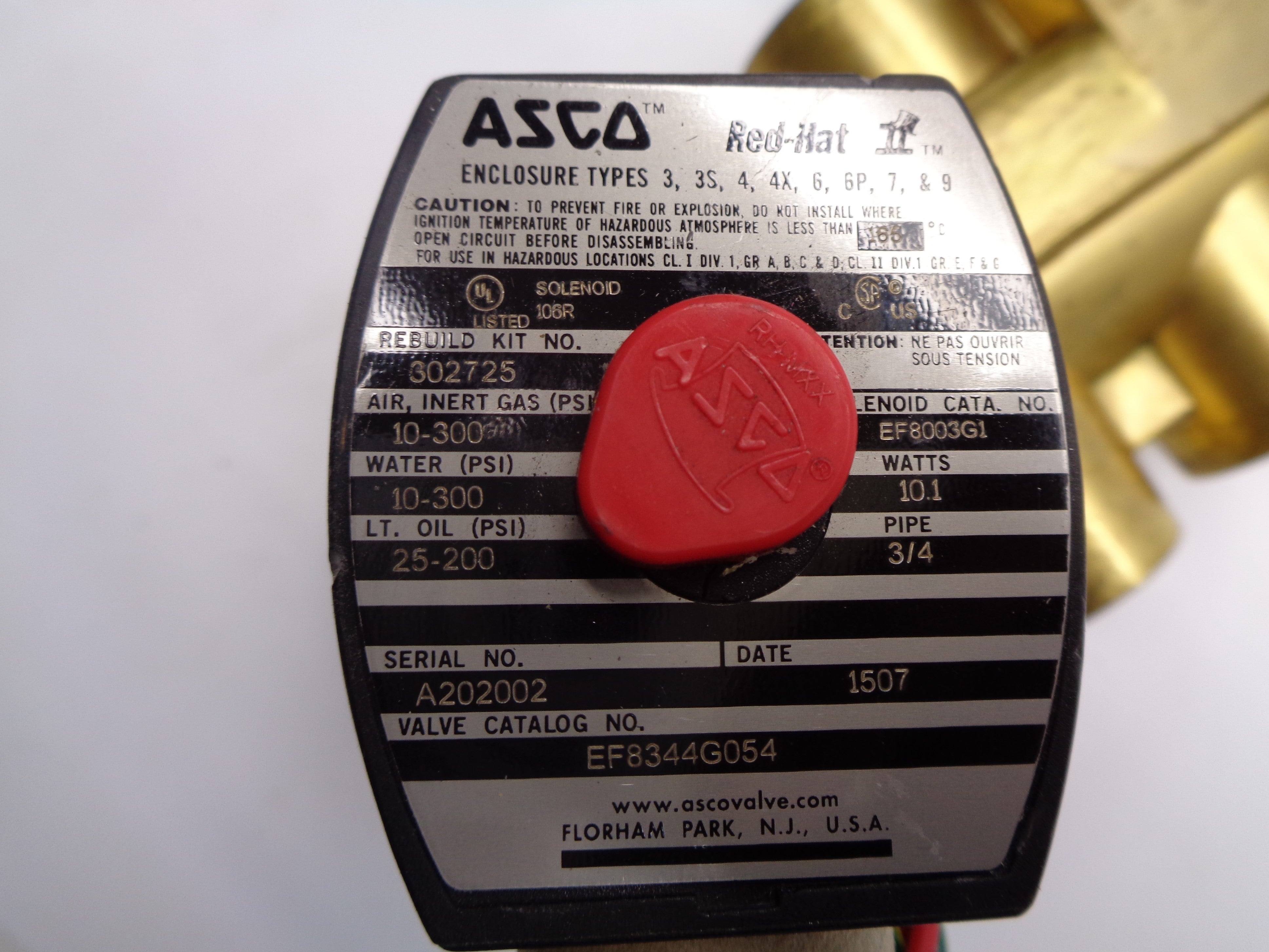 ASCO EF8344G054 (AS PICTURED) NSNP