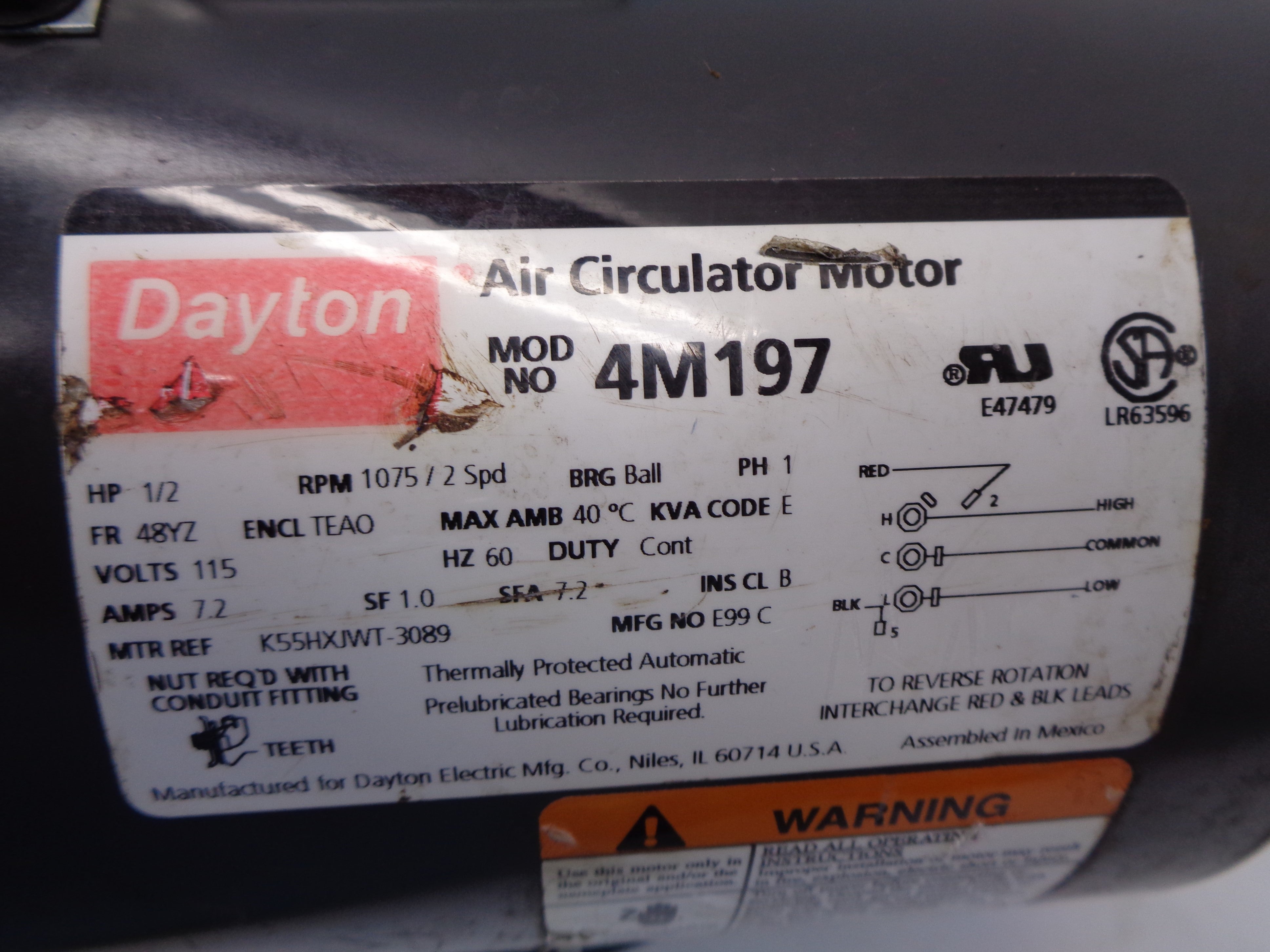 DAYTON 4M197 UNMP