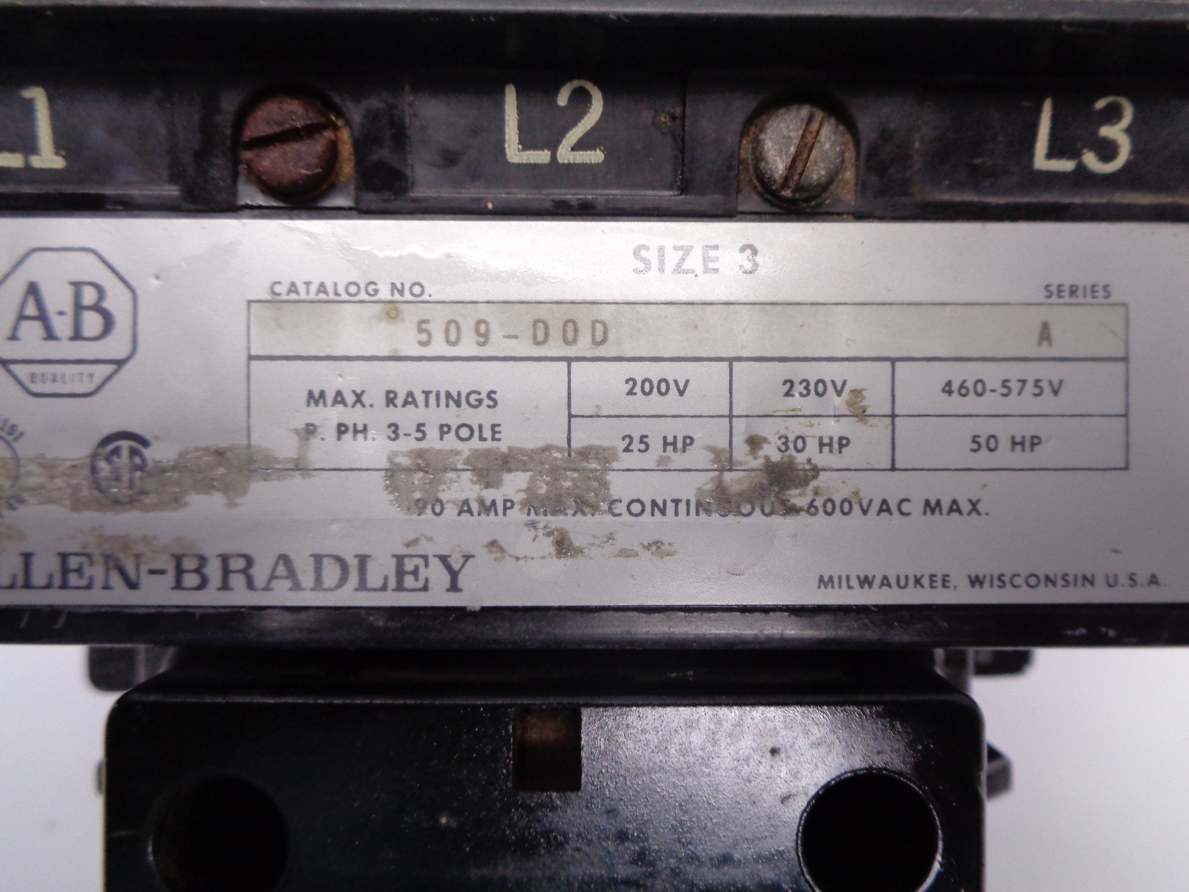 INDUSTRIAL SPARE PART 509-DOD 575V SER. A UNMP