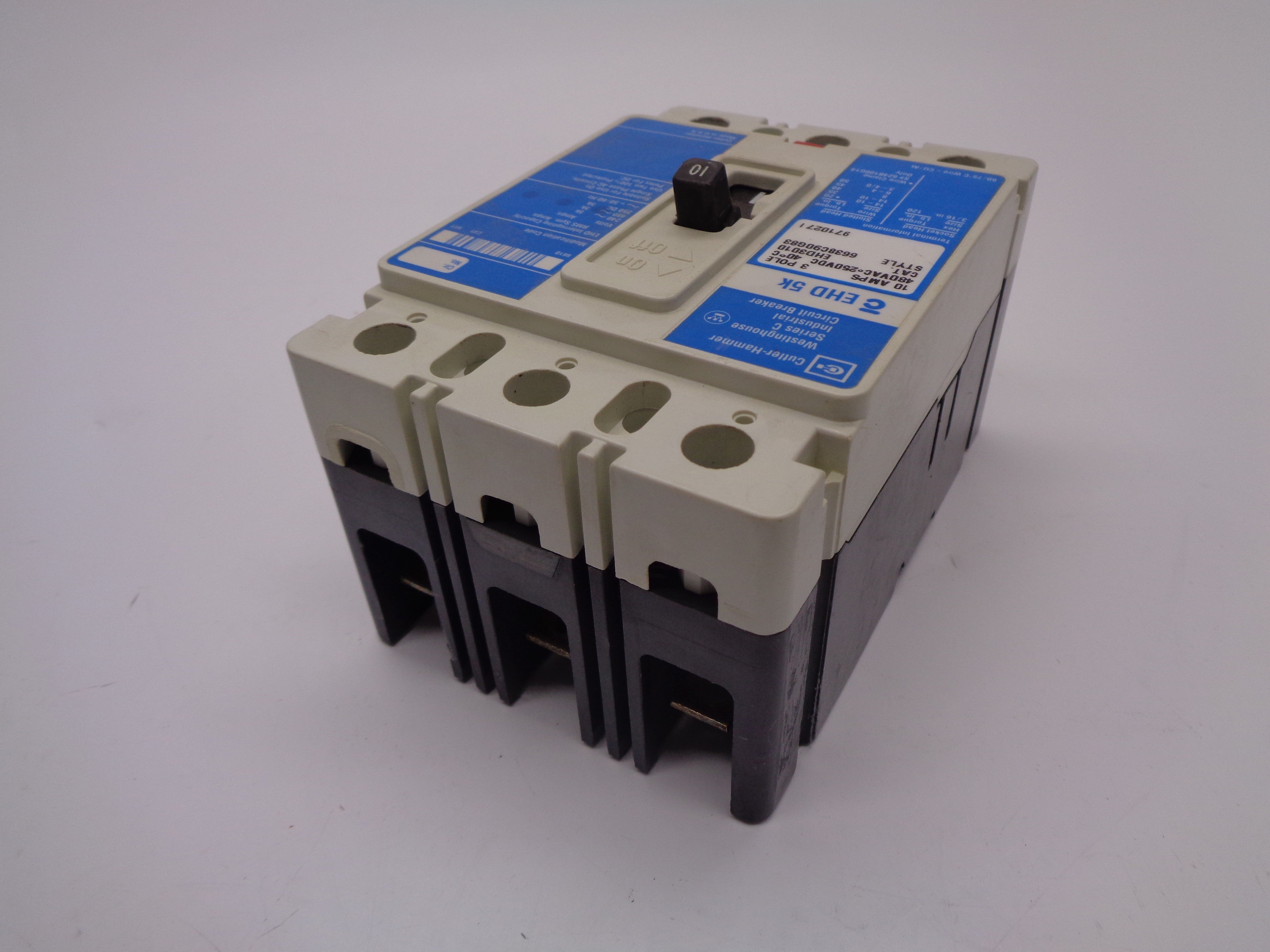 CUTLER HAMMER EHD3010 10A 480V SER. C NSNP