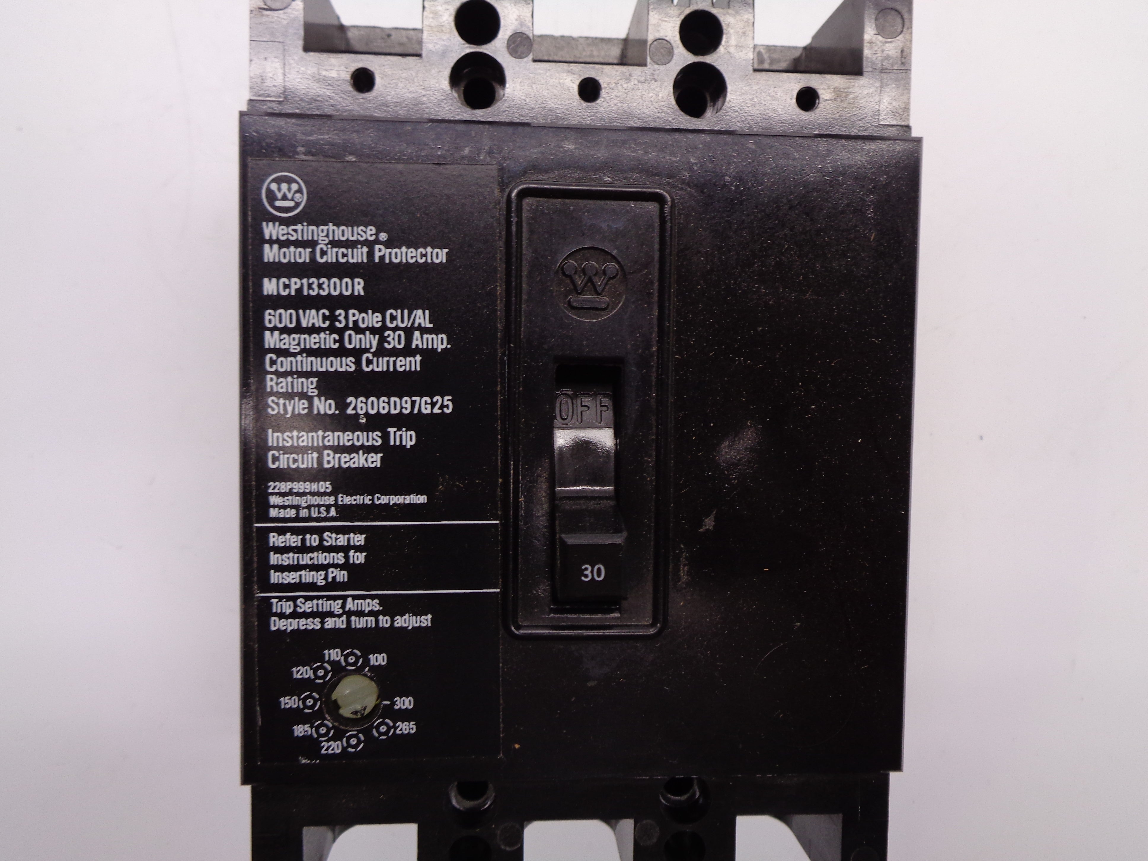 WESTINGHOUSE MCP13300R 30A 600V NSNP
