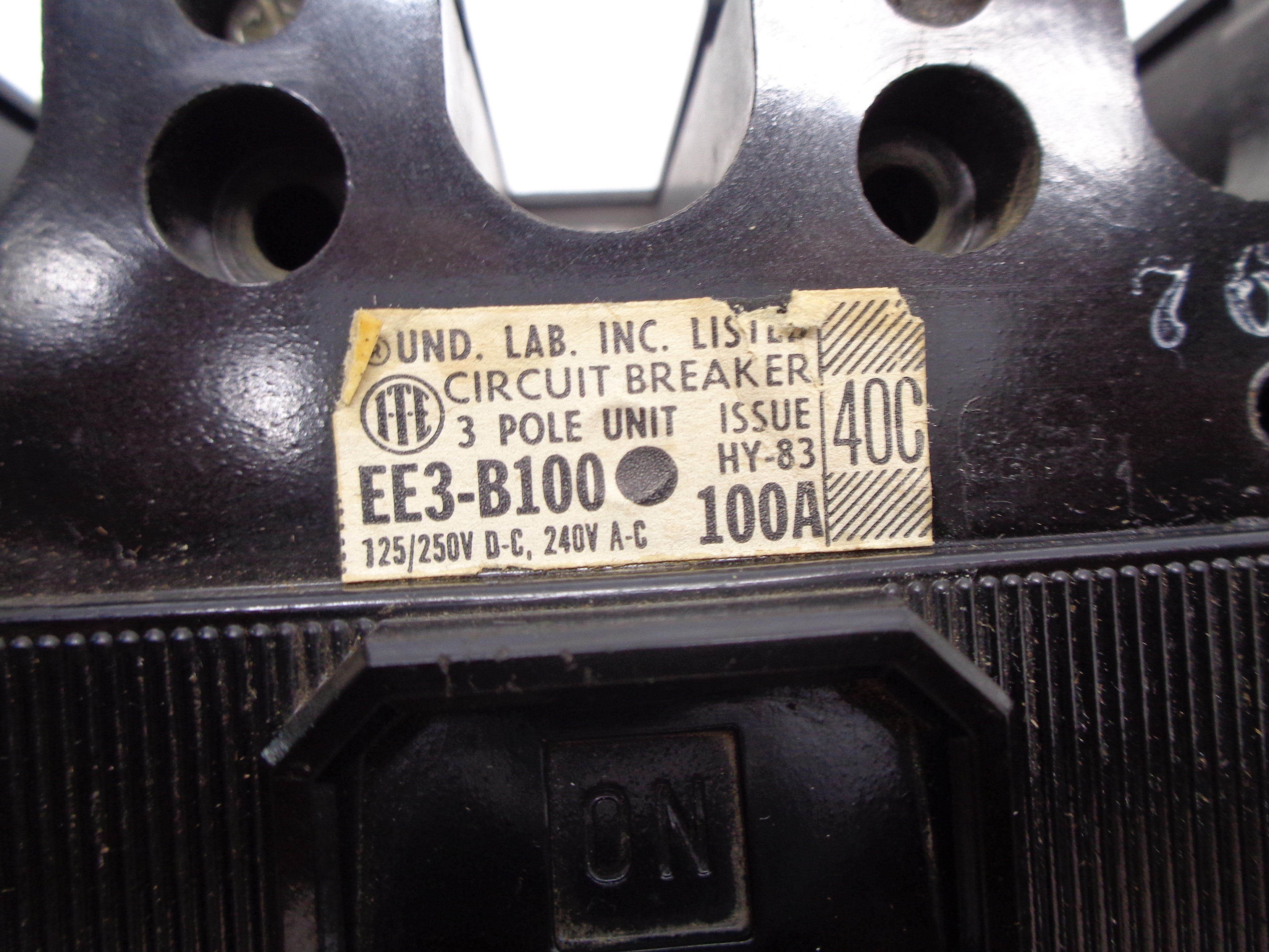 SIEMENS EE3-B100 100A 120V UNMP