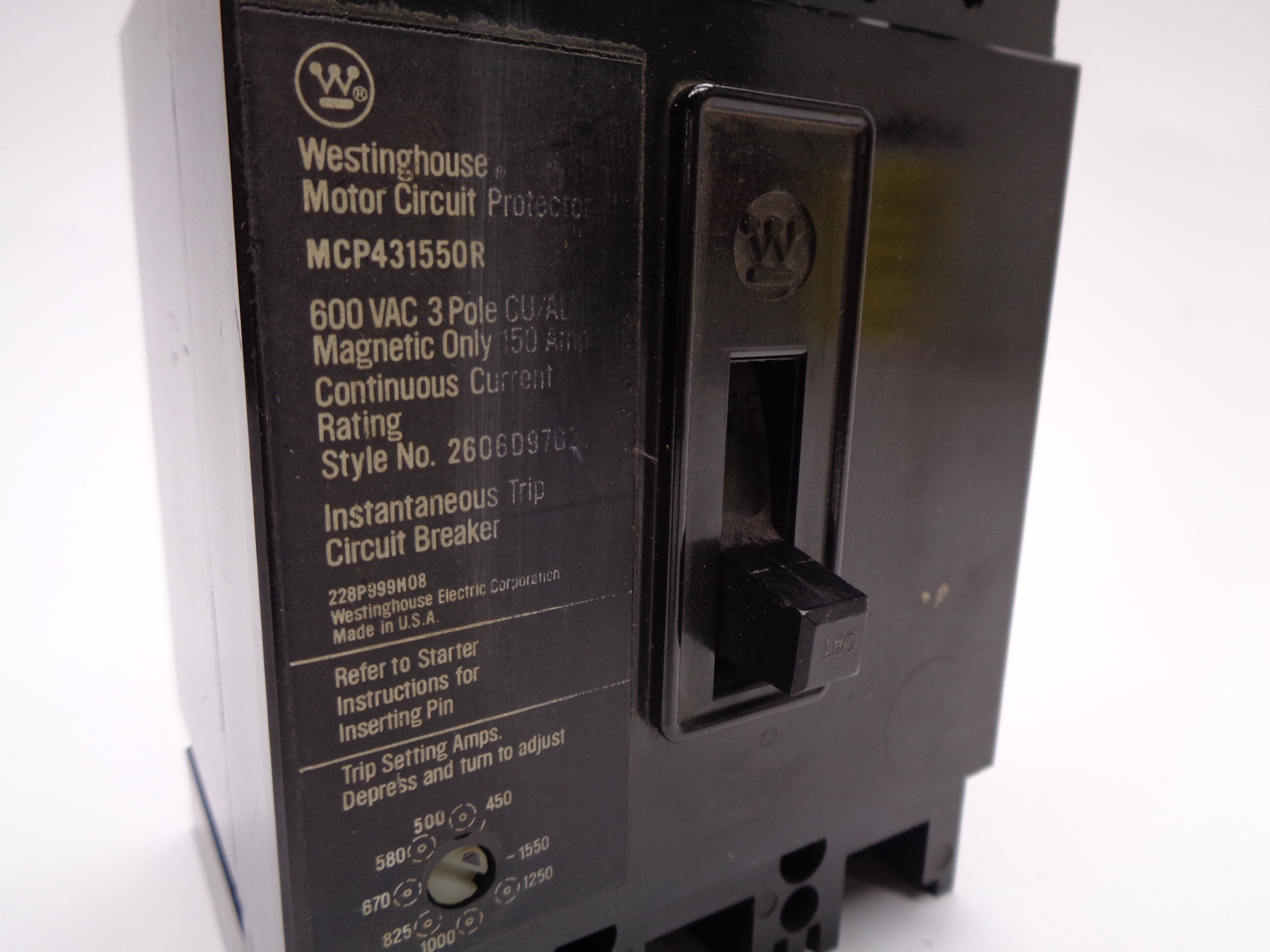 WESTINGHOUSE MCP431550R 150A 600V NSNP
