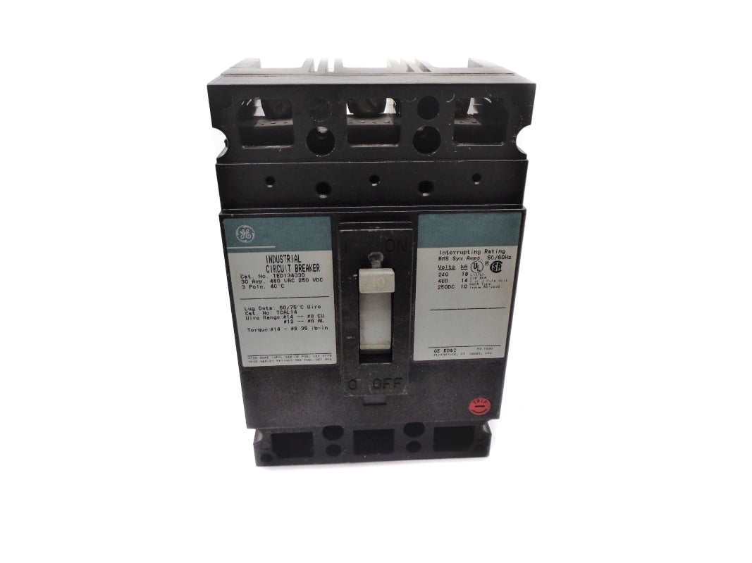 GENERAL ELECTRIC TED134030 480VAC 30A NSNP