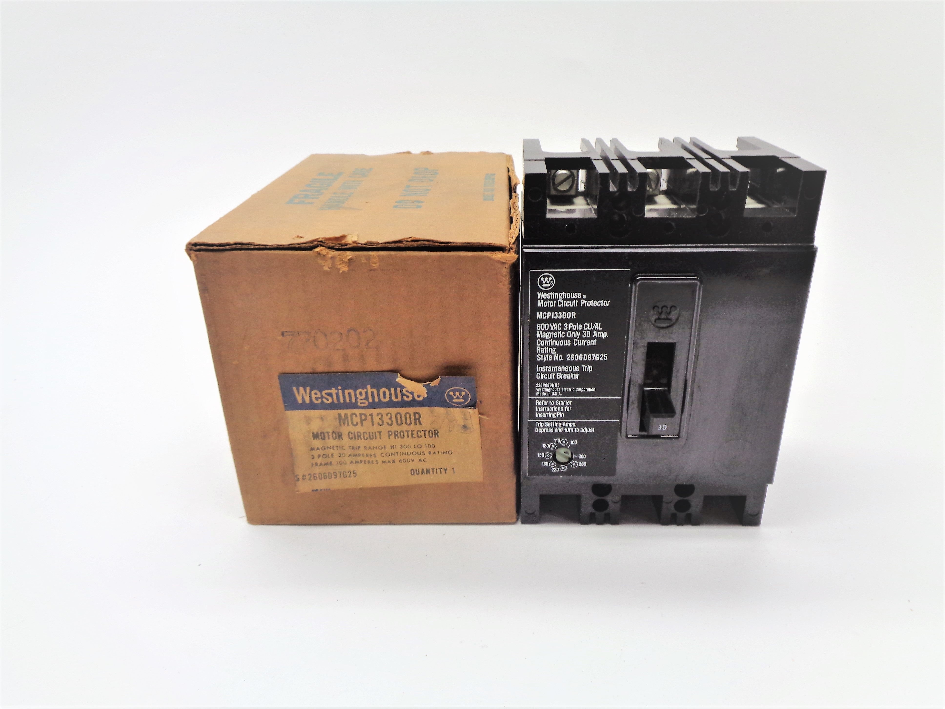 WESTINGHOUSE MCP13300R 30A 600V NSMP