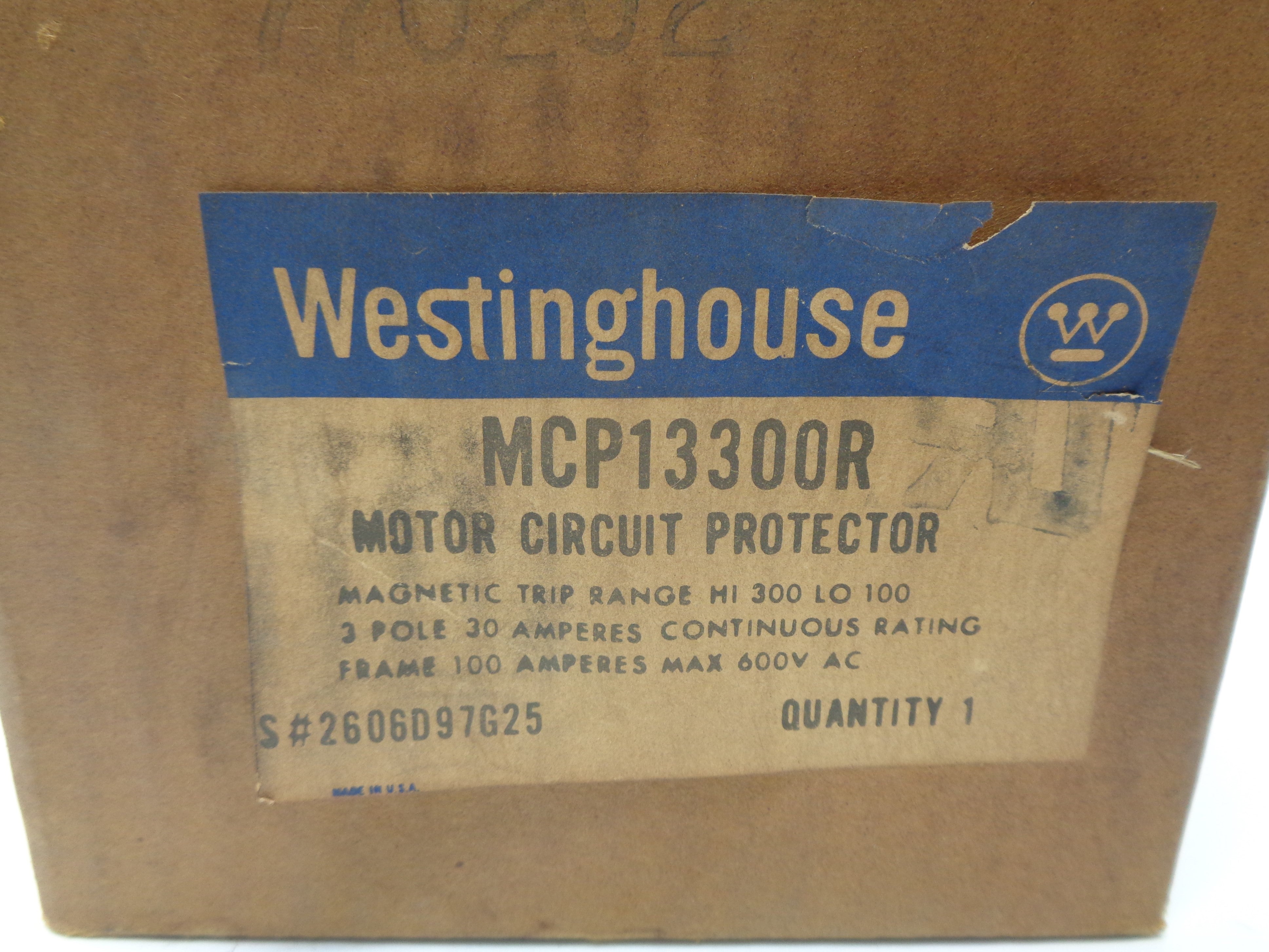 WESTINGHOUSE MCP13300R 30A 600V NSMP
