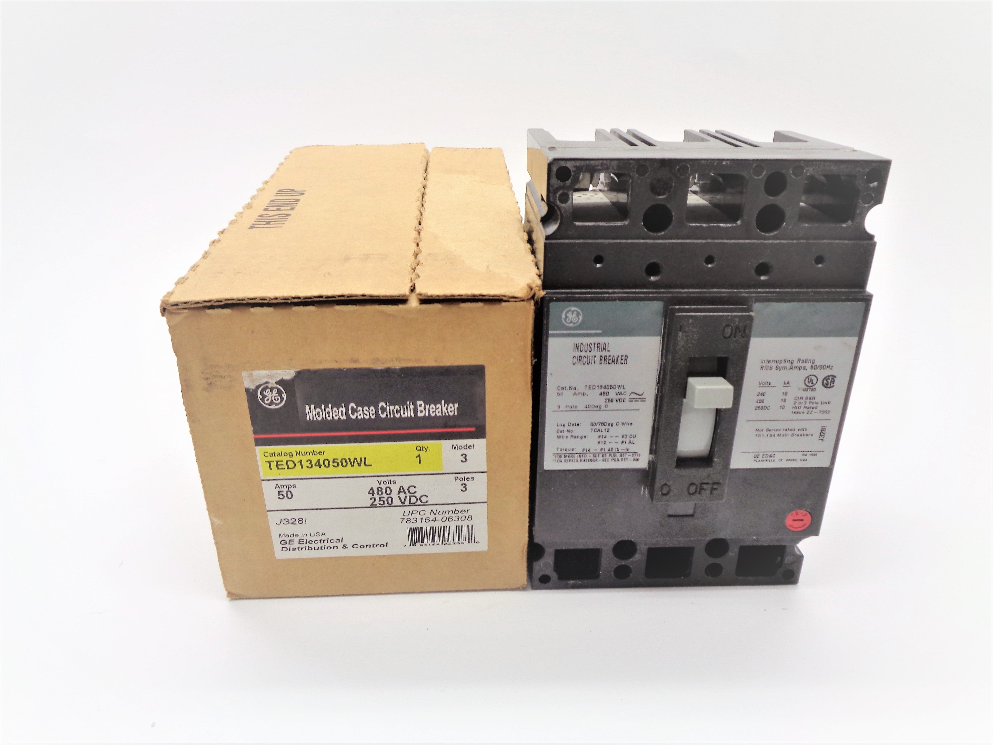GENERAL ELECTRIC TED134050WL 50A 480V (GREEN) NSMP