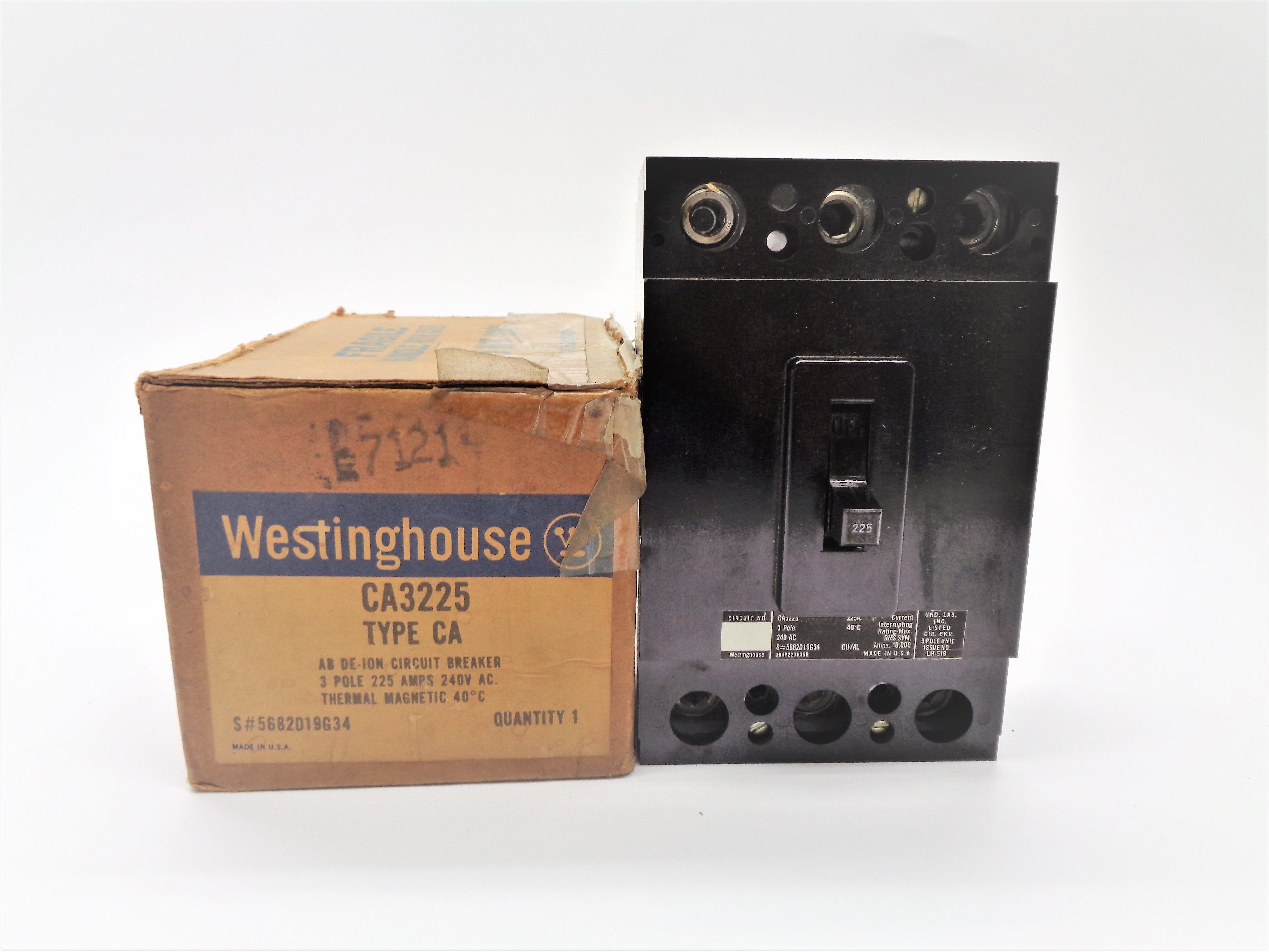 WESTINGHOUSE CA3225 225A 240V NSMP
